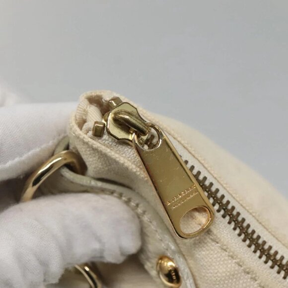 BURBERRY Blue Label Shoulder Bag Canvas Beige Auth ti2861 - Picture 10 of 16